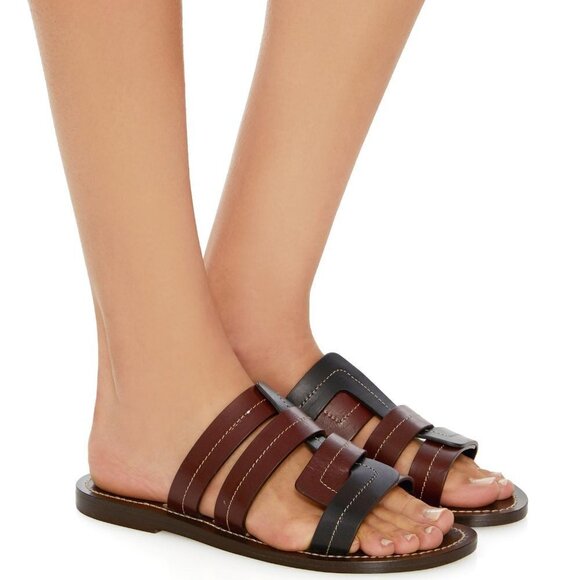 Trademark Interlock Vachetta Sandals (Flats,Flat Sandals) - Picture 2 of 9